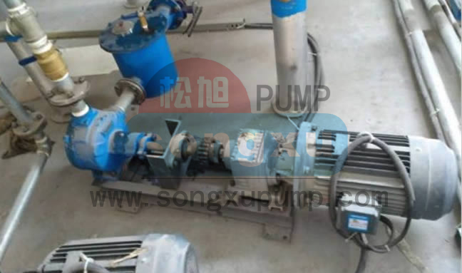 内齿泵NB-210L,PPG发泡大料泵案例现场